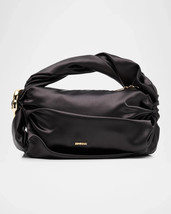Belle Ruched Satin Top-Handle Bag - $450.85
