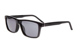 New Runway Sunwear RS-646 Shiny Black Sunglasses with Grey Lenses - $83.18 CAD