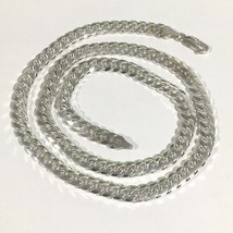 Sterling Silver Solid Heavy Cuban Link Chain 22” Necklace - £238.96 GBP
