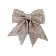 Anyhouz Christmas Bow Champagne Glitter Hanging Decorative Ornaments - $503.68 MXN+