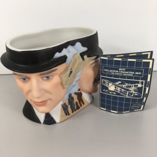 Primary image for The Wright Brothers Avon Collector Character Mug 1985 Porcelain Airplane Flight