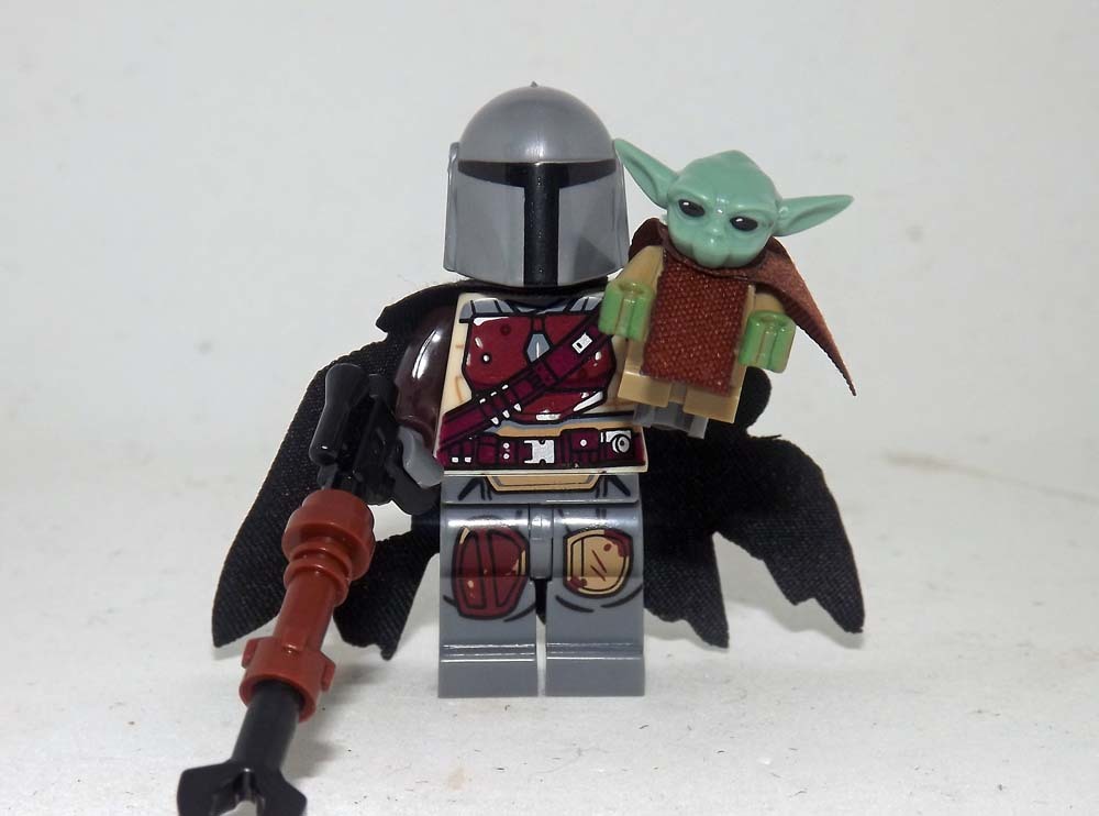 Primary image for The Mandalorian Din Djarin with Baby Yoda TV Show Star Wars type 2 Building Mini