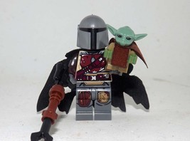 The Mandalorian Din Djarin with Baby Yoda TV Show Star Wars type 2 Build... - £6.42 GBP