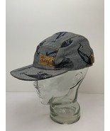 Keef Company Hat 5-Panel Fishing Lure Design Leather Strap USA Excellent - €21,51 EUR