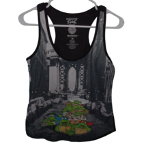 Nickelodeon Mighty Fine Ninja Turtles Pizza Tank Top Racer Back Jr Junio... - £13.44 GBP