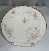 Vintage Pope Gosser USA China Gwendolyn Pink Roses 7&quot; Salad Plate - $368.72 MXN
