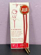 Jell-O Brand Bolo Tie Mono Loop by The Hit Line Advertising Vintage Rare Unused - £69.76 GBP
