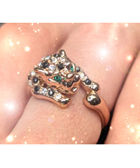 HAUNTED RING ROYAL PANTHER EYES OF FORTUNE HIGHEST LIGHT COLLECTION MAGICK  - $753.77
