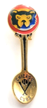 Chicago Cubs MLB Baseball Spoon Pin Bear Mascot Crossed Bats 1995 Aminco - $14.99