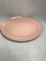 Pink Oval Platter handles LU RAY PASTELS T.S.T  Taylor Smith Taylor 1947 Vintage - £26.77 GBP
