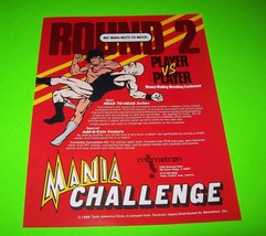 Memetron MANIA CHALLENGE Original 1986 NOS Video Arcade Game Promo Sales... - $16.15
