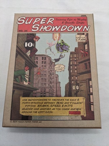 Super Showdown Touch Paper Press Board Game Complete - $17.10