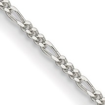 Sterling Silver Figaro Link Bracelet 8&quot; 1.5mm - £10.36 GBP