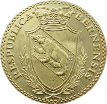 1796 Repubblica Bernese 4 Ducati Commemorativi - &quot;Benedictus Sit Jehova ... - $18.63 CAD