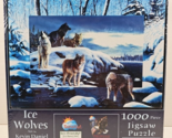 SunsOut Ice Wolves 1000 Pc Puzzle Kevin Daniel Art Winter Animal Scene G... - $29.69