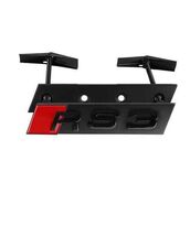 Gloss Black Audi RS3 Front Grille Emblem Badge Sticker Logo Replacement ... - $24.99
