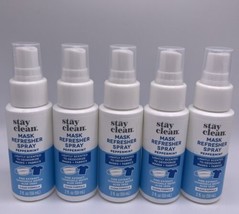 Lot Of 5 Stay Clean Face Mask Refresher Spray - peppermint - $14.85