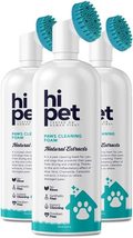 Pack of 3 / HiPet Natural Paw Cleaner Foam, Paws and Maintains The Moist... - £33.78 GBP