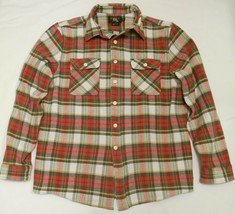 Double RRL Ralph Lauren Mens Long Sleeve Shirt Button Up Plaid Thick Cot... - $129.00