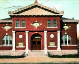 Vtg Postcard 1908  Hutchinson Kansas Library Building T13 - $3.91