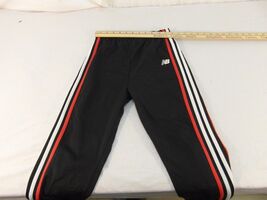 Children Youth Girl's New Balance Black Red White Striped Yoga Pants 31013 - $16.48
