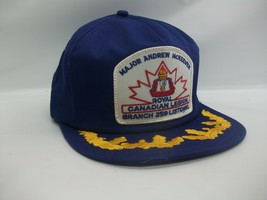 Major McKeever Royal Canadian Legion Patch Hat VTG K Brand Snapback Baseball Cap - £25.47 GBP