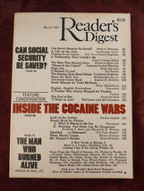 Readers Digest March 1983 Cocaine Nathan M Adams Sid Caesar William Broyles - £5.42 GBP
