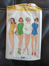 1972 Simplicity #5023 - Ladies Retro (4 Style) Knit Bodysuit Pattern Size 14 - £10.45 GBP
