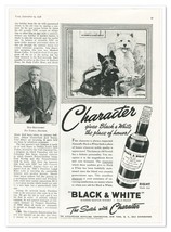 Print Ad Black &amp; White Scotch Scottish Terriers 1938 3/4-Page Advertisement - £7.64 GBP