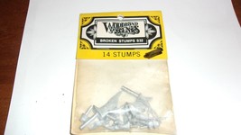 HO Scale Woodland Scenics 14 Broken Tree Stumps #S32 BNOS  - $19.00