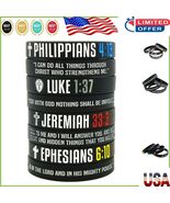 8-Pack Inspirational Bible Verse Silicone Bracelets | Faith Wristbands Gift - $26.56 CAD