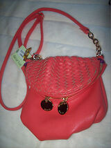 Deux Lux Bowery Small Woven Crossbody Bag in Coral- NWT  - $48.51