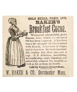 Walter Baker Breakfast Cocoa 1885 Advertisement Victorian Paris Expo ADB... - $28.11 CAD