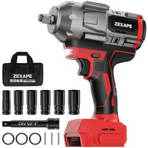 3/4" Impact Wrench for Milwaukee 18V Battery: 950FT-LBS(1360N.m) High To... - $105.02