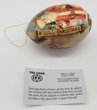 The Good Eggs ~ Real Goose Or Emu Egg Christmas Holiday Decorative Ornament - £31.72 GBP