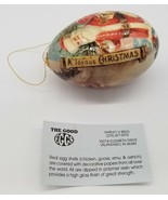 The Good Eggs ~ Real Goose Or Emu Egg Christmas Holiday Decorative Ornament - £31.45 GBP