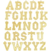 26X Alphabet Letter Pendants Necklace Charms A To Z, Gold 0.8 X 0.6 Inches - £23.58 GBP