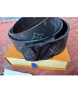 Louis Vuitton Monogram Eclipse Leather LV Black Initials 50/125 Belt - $2,899.18 MXN