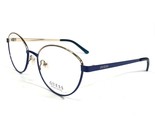 GUESS Gafas Monturas GU3043 090 Azul Oro Redondo Completo Borde 51-17-140 - £41.02 GBP