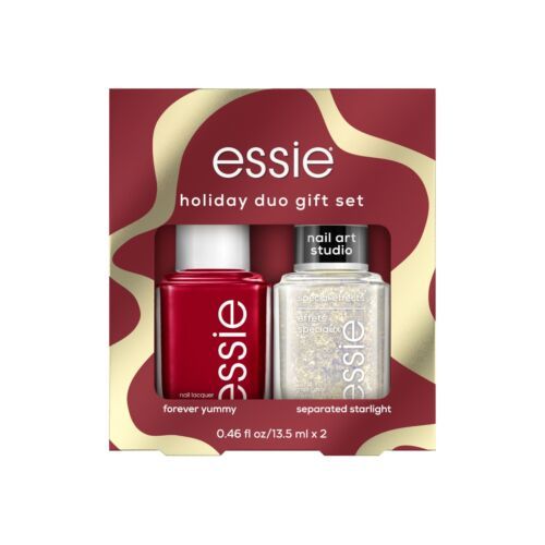 essie nail polish, vegan, holiday 2 piece nail polish gift set, 1 kit - £11.45 GBP