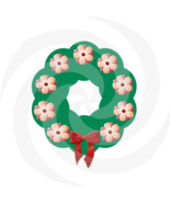 Flower Wreath 4a-Digital ClipArt-Art Clip-Gift Tag-Tshirt-Holiday-Notebo... - $37.50 MXN