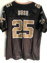 Reebok Women&#39;s NFL Jersey New Orleans Saints Reggie Bush Black sz L - £10.04 GBP