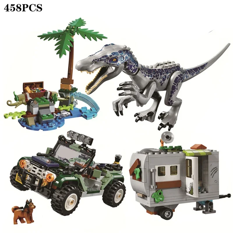 Dinosaur Set Tyrannosaurus Rex vs Ankylosaurus Building Blocks Brick Toy... - $856.45 MXN