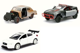 F8 (Pack 1) Diecast Car Package Three 1/32 Fast &amp; Furious Cars - £49.67 GBP
