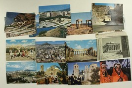 Vintage Lot 17 Postcards Travel Greece Ethnic Costume Ruins Ethiopia Cyprus Monk - £16.52 GBP