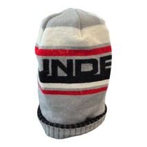 Under Armour OSFA Men’s Winter Beanie – Gray with Red, Black &amp; White Str... - $11.70