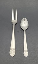 Vintage Lenox Hannah Forks &amp; Tea Spoon Silverware Stainless From 1999 - £20.04 GBP