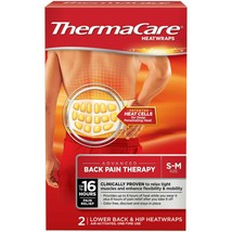 ThermaCare® Lower Back &amp; Hip Pain Therapy Heatwraps 2 ct Box.. - £12.65 GBP