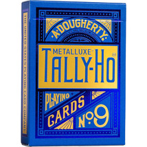 Tally Ho Metalluxe Playing Cards Blue - £36.88 GBP