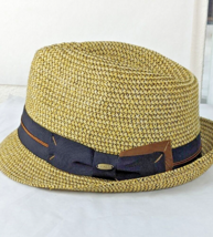Scala Classico Men&#39;s Fedora Hat. Straw Look - £15.86 GBP
